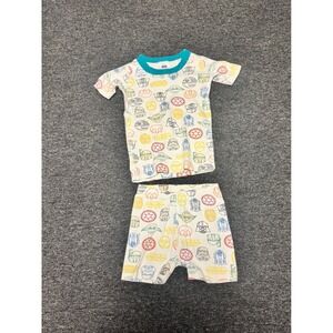 Hanna Andersson Star Wars Organic Cotton Pajama Set Kids Size 5 110cm White Teal